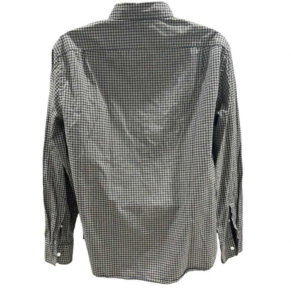 J.Crew Shirt Mens XL Brown Plaid Button Down Long Sleeve Soft‎ Slim Fit